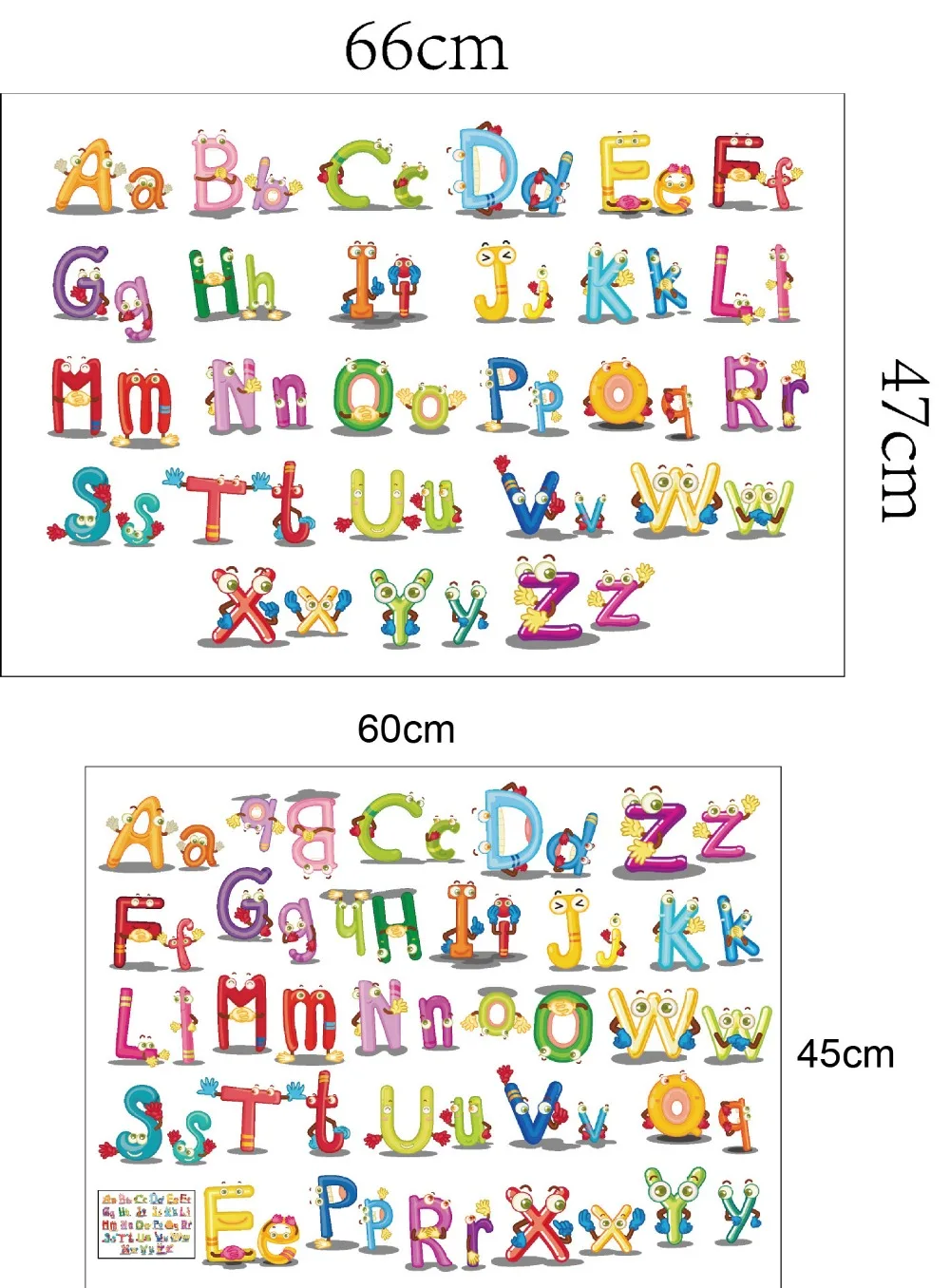 animals style 26 alphabet letters wall stickers baby living rooms nursery home decor kids education decals self adhesive | Дом и сад