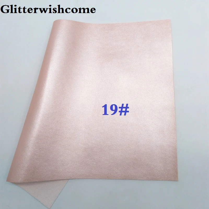 19 Glitterwishcome 21X29 см A4 размер винил для бантов мягкая кожа наппа Fabirc искусственная кожа листы для бантов, GM196A - Цвет: 19