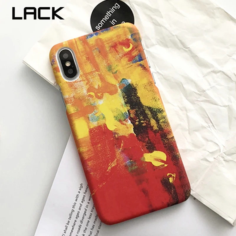 LACK Vintage Abstract Oil Painting Phone Case For iphone 6 6s 7 8 Plus Cases X Art Artistic Cartoon Hard Back Cover | Мобильные