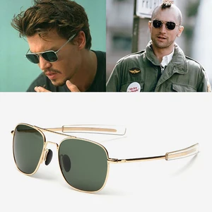 JackJad Fashion Men Army MILITARY Aviation Style Polarized Sunglasses Driving Brand Design Sun Glass