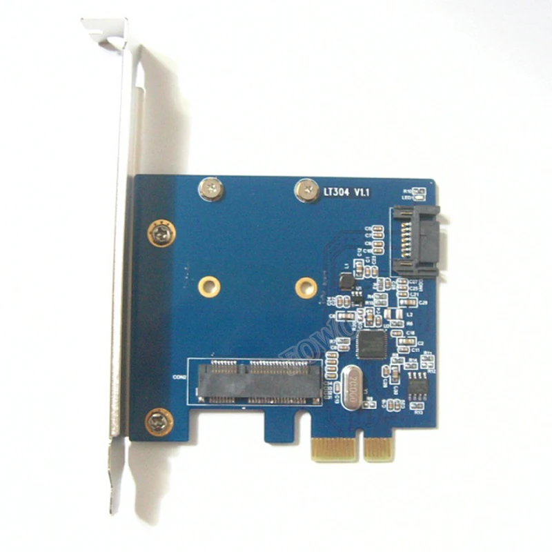 Настольный встроенный SATA 6 Гбит/с mSATA Combo удлинитель адаптер PCIe PCI e express 1x к SATA3.0 Mini
