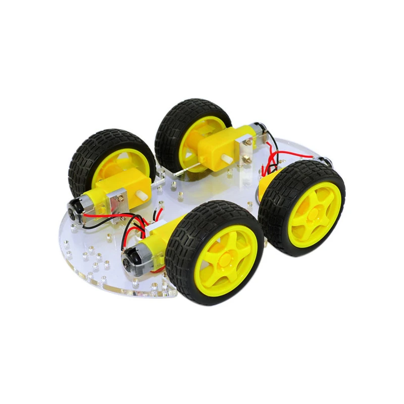Автомобильный робот-шасси 4WD для Arduino с мотором-редуктором набор самостоятельной