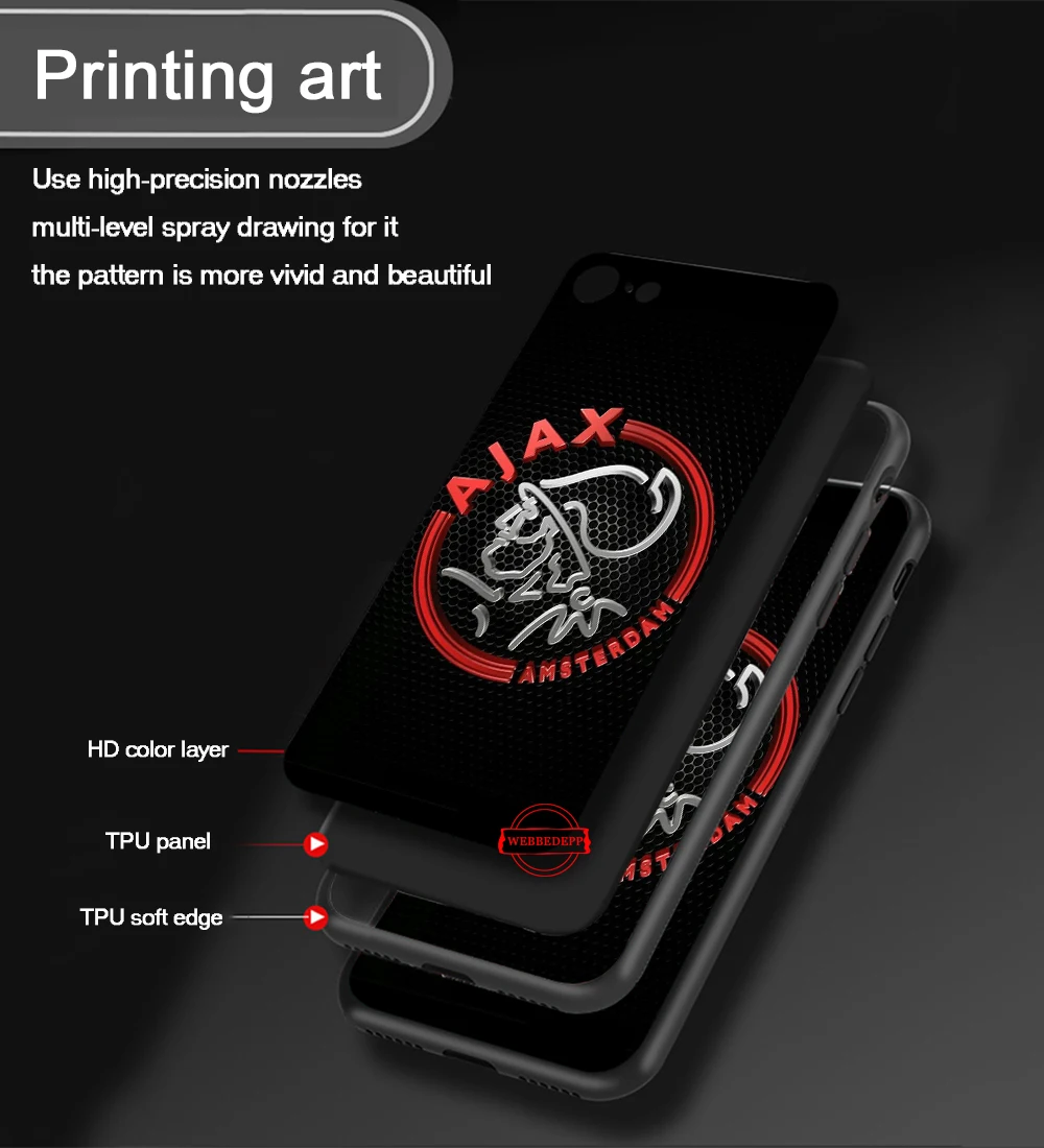 Ajax команды силиконовый чехол для samsung A3 A5 A10S A20S A30S A50S A6 плюс A7 A8 A9 A10 A30 A40 A50 A70 J6