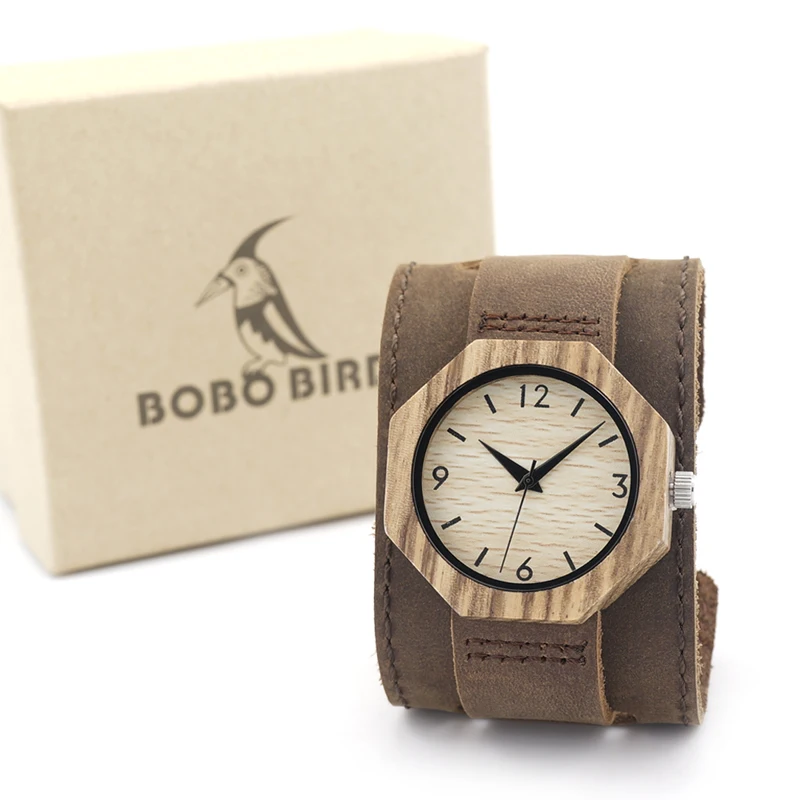 Наручные часы BOBO BIRD D03 из 100% дерева деревянные браслет с датой кварцевые ремешком