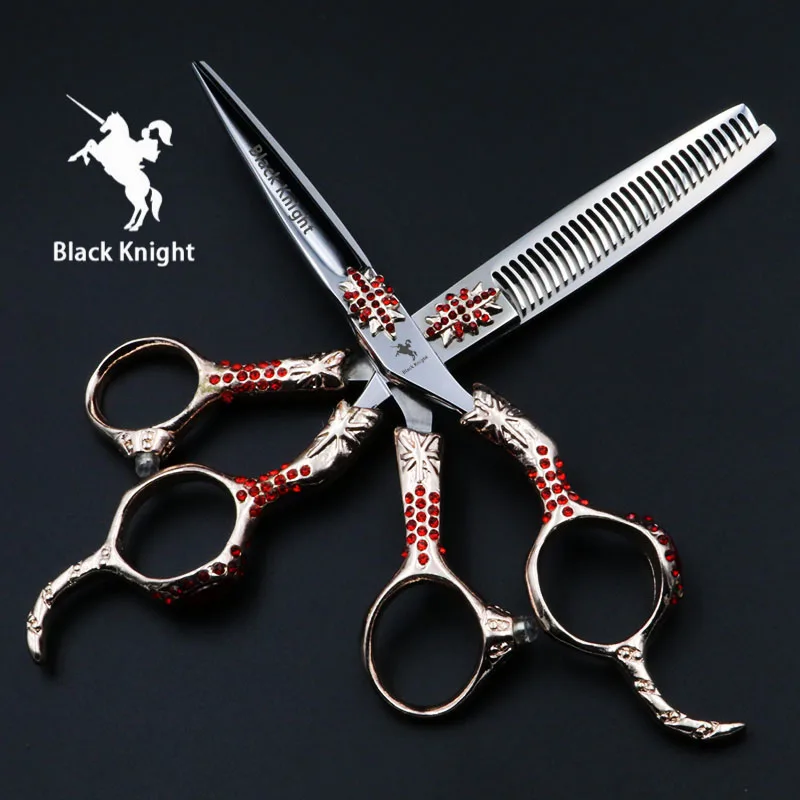 Набор профессиональных парикмахерских ножниц Black Knight 6 дюймов инструменты для