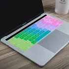 Силиконовый чехол с английской радужной клавиатурой для Macbook Pro, 13 дюймов, 2019, A2159, Mac Book Pro, 15 дюймов, A1706, A1707 с сенсорной панелью