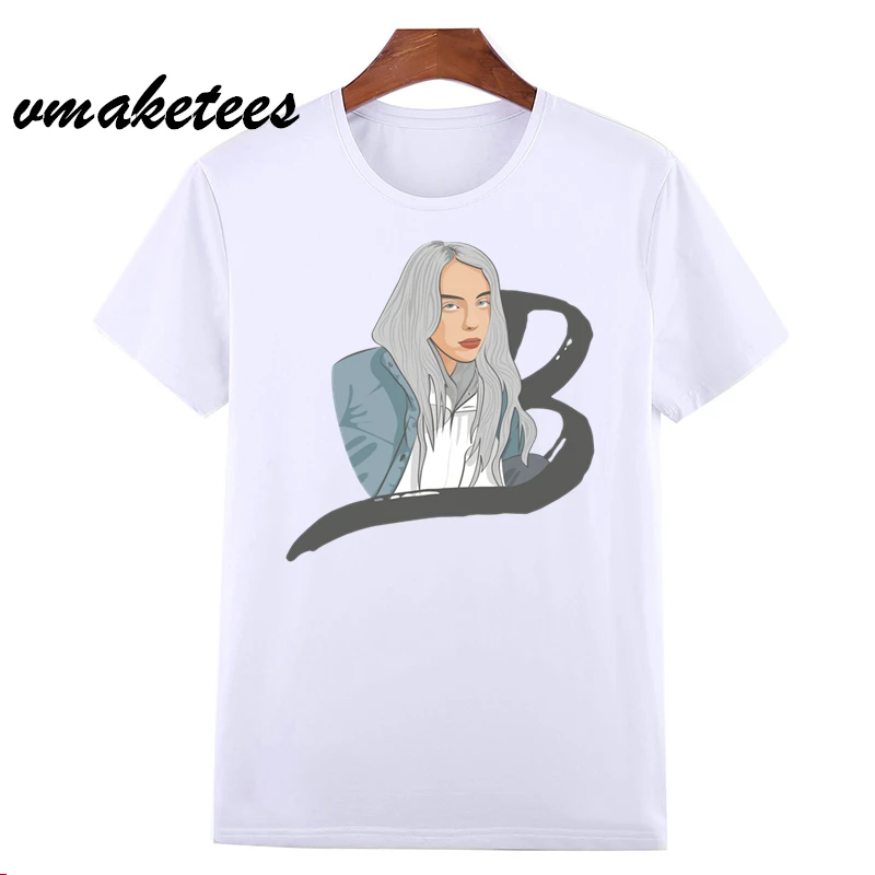 Футболки Billie Eilish Футболка с принтом брендовая футболка мужские/женские топы