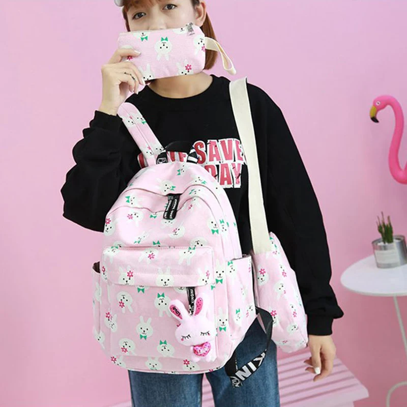 3 шт./компл. школьный рюкзак из парусины модные детские рюкзаки с героями