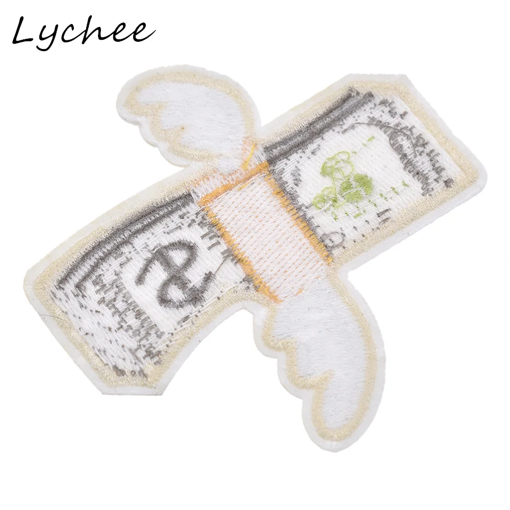 Lychee 4 шт. Мультяшные летающие крылья деньги доллары искусственный воротник