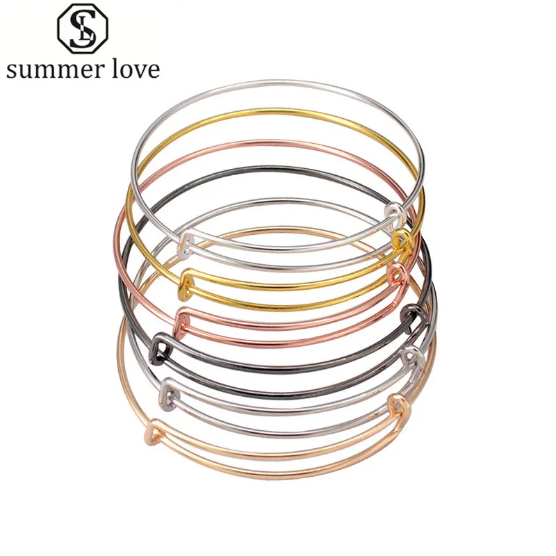 50 шт./партия женские браслеты из проволоки|black bangle|bangles for womenexpandable wire bracelet |