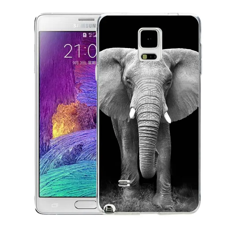 QMSWEI TPU Soft Phone Case For samsung Note5 S8 s6 s7 edge s4 s5 s3 C5 C9 note3 note4 S9plus Animal Wolf Swan Printed Cute |