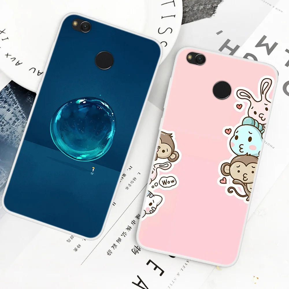 Модный чехол для телефона с милыми мультяшными животными Xiaomi Redmi 4X рисунком