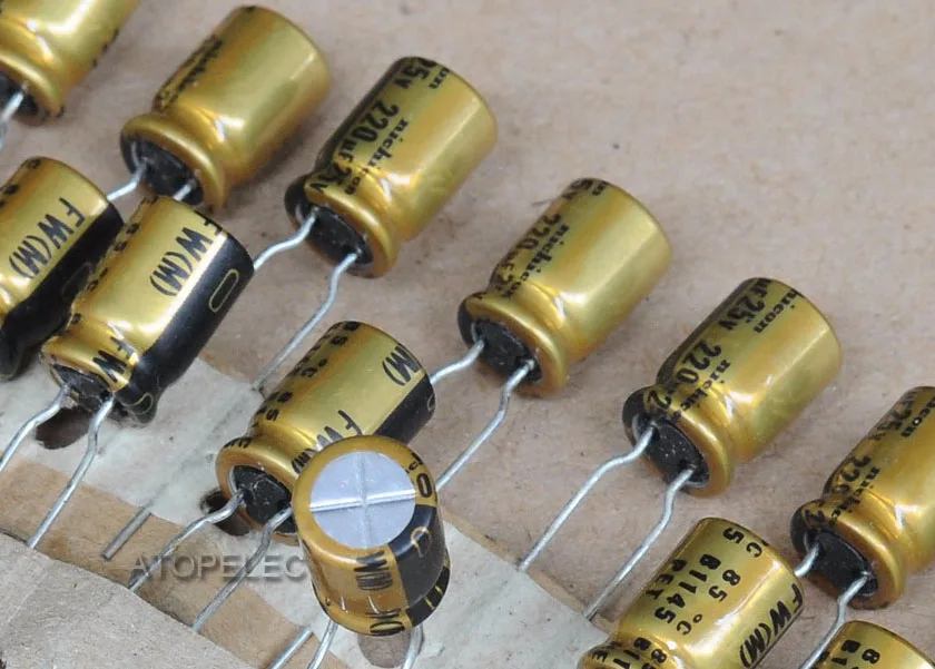 1 шт. Nichicon FW 220 мкФ/25V электролитические конденсаторы Hi Fi аудио|audio|audio electrolytic
