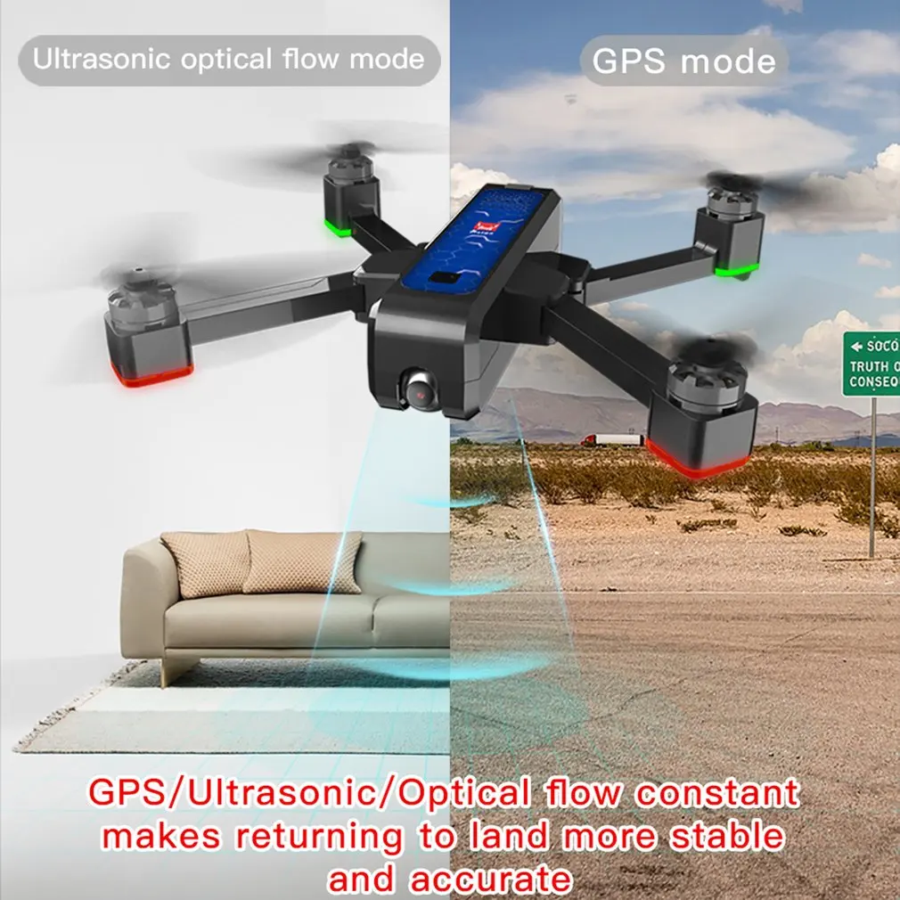 B4W 5G wifi FPV ультразвуковой gps бесщеточный складной Радиоуправляемый Дрон анти