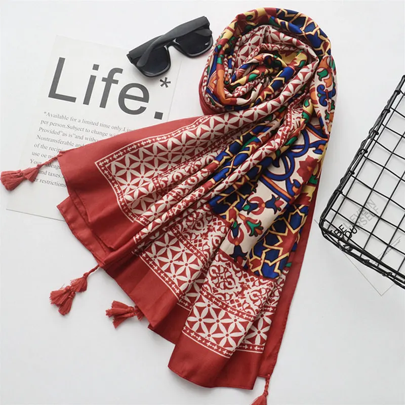 Винтаж элегантные с цветочным принтом бандана Для женщин Уникальный конструктор