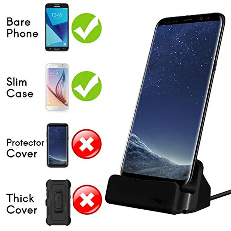 USB данных Зарядное устройство док станции для Samsung Note 5 4 S7 S6 край Micro зарядки