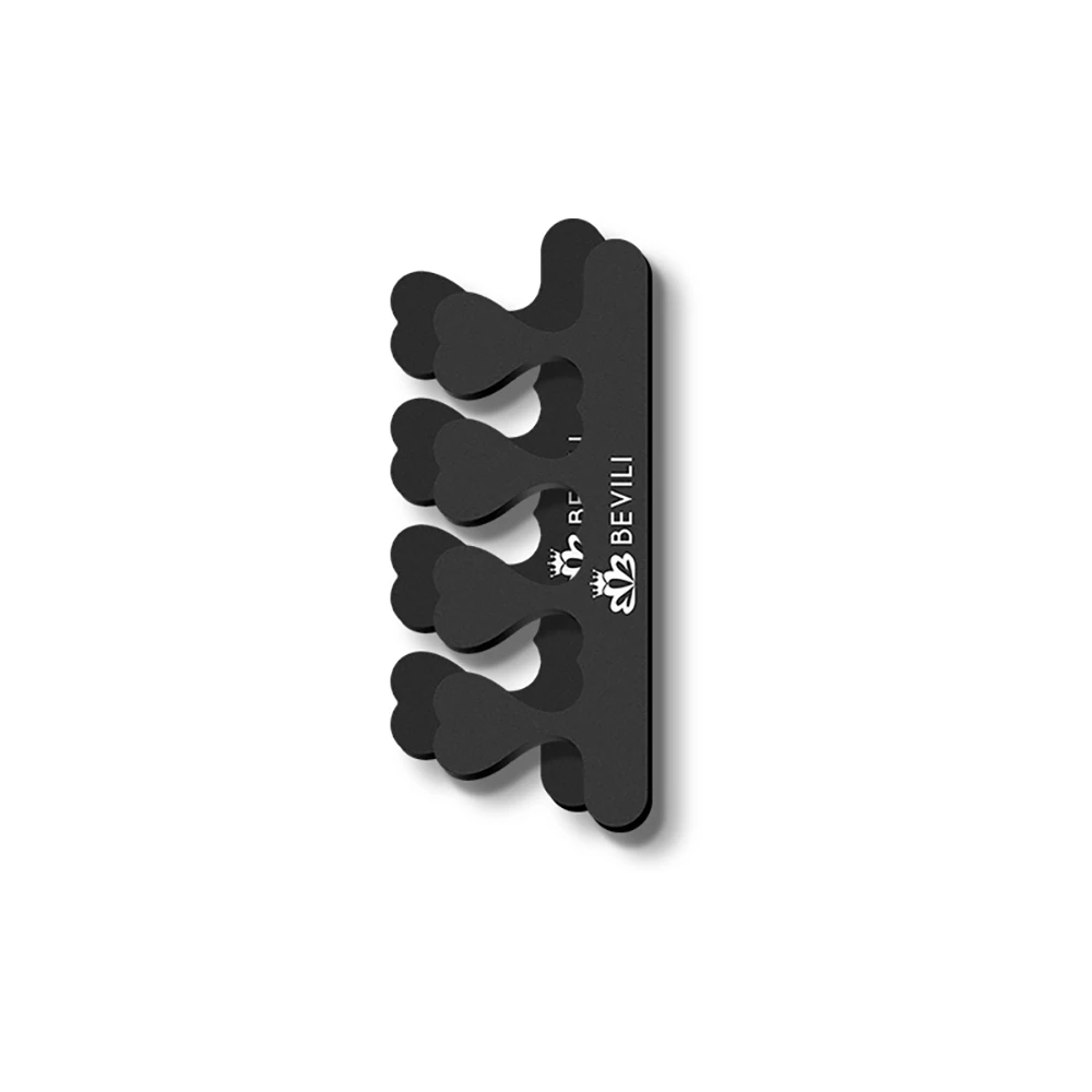 

2 Pcs / Pack Silicone Soft Form Toe Separator / Finger Spacer For Manicure Pedicure Nail Tool Flexible Soft Silica Random Color