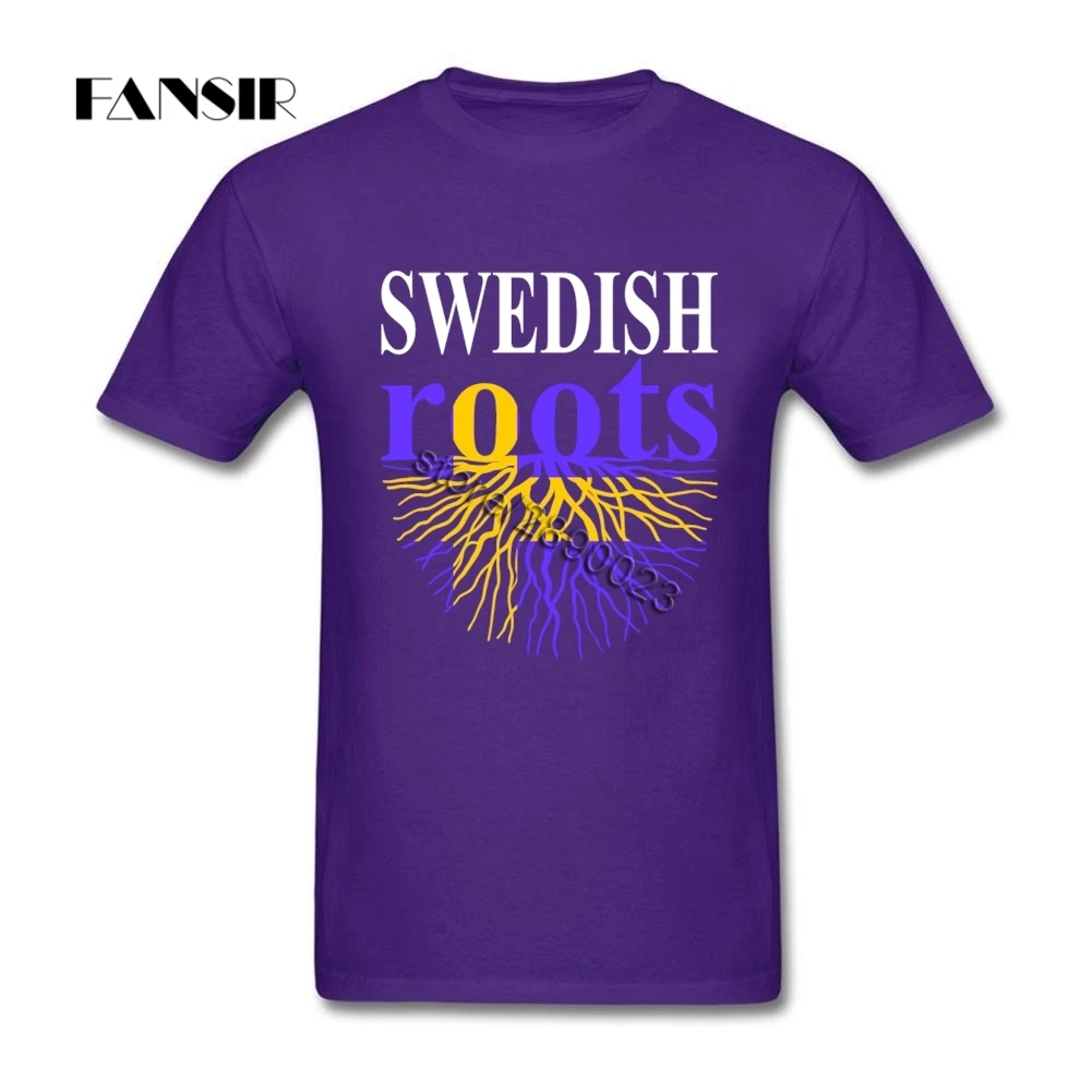 Men T-shirts Cool White Short Sleeve Custom T-shirt Man Swedish Roots Sweden Flag Guys Clothes Tops | Мужская одежда