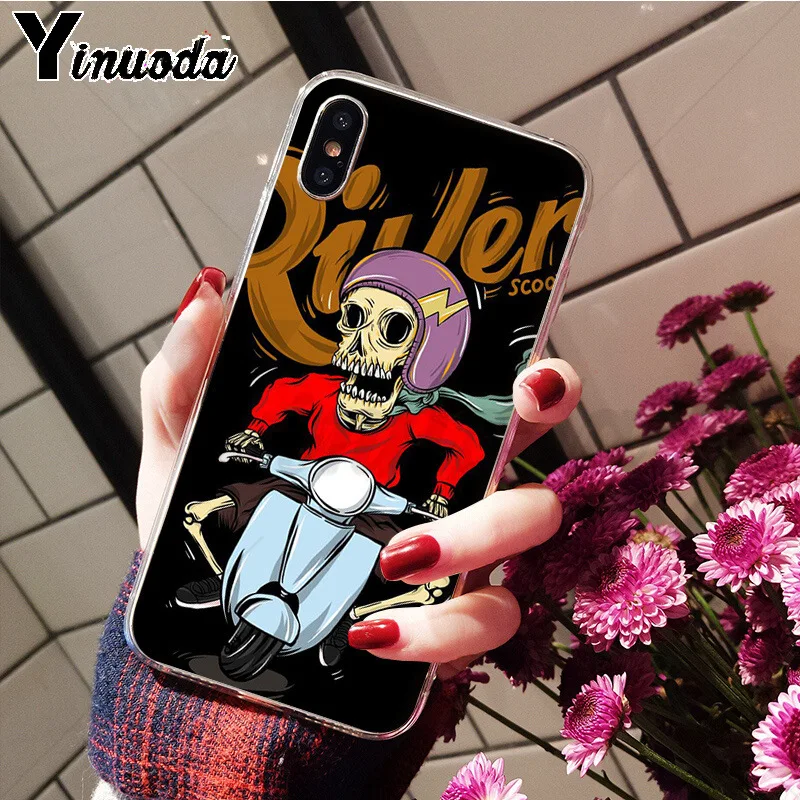 Чехол Yinuoda Vespa для мобильных телефонов мягкий ТПУ чехол Apple iPhone 8 7 6 6S Plus X XS MAX 5 |