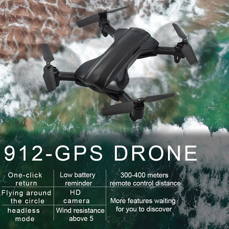 912 Профессиональный Квадрокоптер Gps Дроны с камерой HD 4K RC самолет Квадрокоптер гоночный вертолет Следуйте за мной x PRO гоночный Дрон