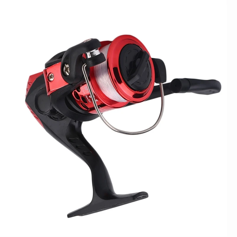 Yumoshi Red Jl200 Electroplating Fishing Reel Gear Ratio 5.1: 1 Spinning With Line Hot New Style | Спорт и развлечения