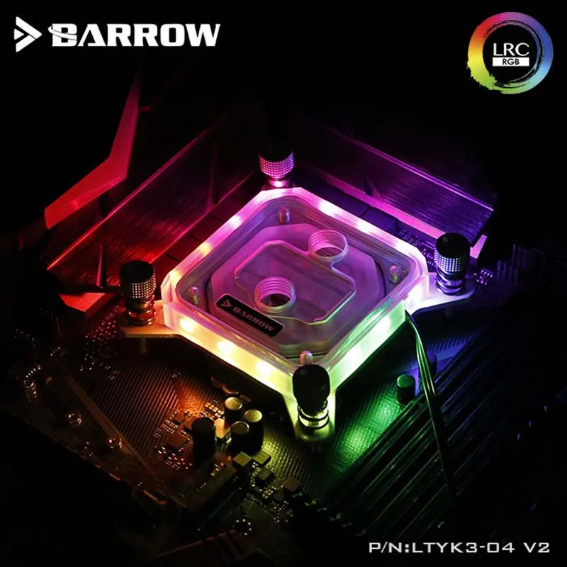 Barrow LTYK3 04 V2 водяной блок процессора для INTEL платформы струйный микро водный путь
