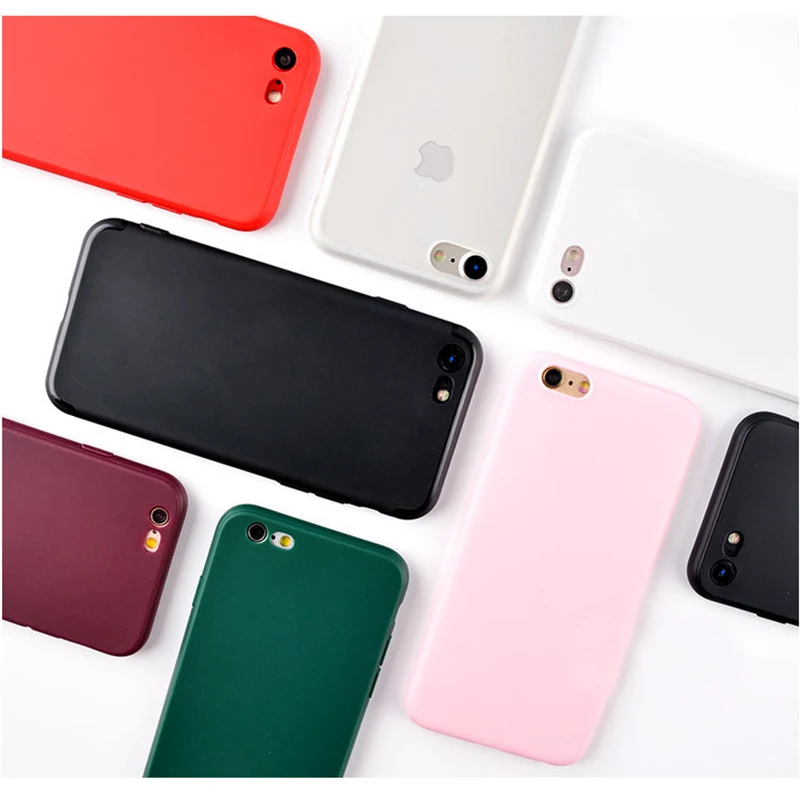 Kyoko подходит для iphone 7/8plus xs max xr 6splus чистый цвет матовый чехол мобильного телефона