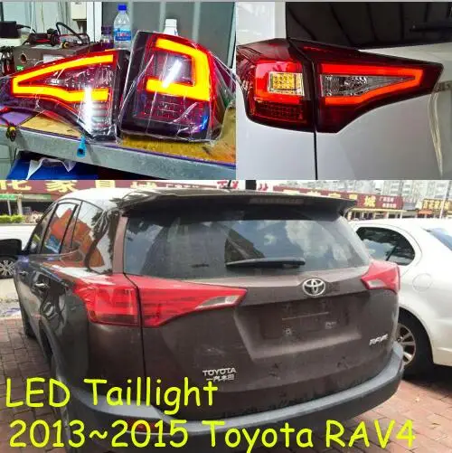 Red color RAV4 задний фонарь, 2013~ год, светодиодный,! Prado, cruiser, vios, corolla, camry, Hiace, tundra, sienna, yaris; задняя фара RAV4, RAV 4 - Цвет: Red color