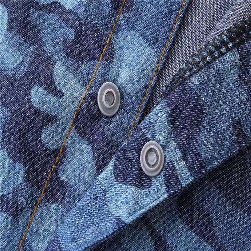 2018 джемпер для маленьких мальчиков и девочек Камуфляжный джинсовый комбинезон