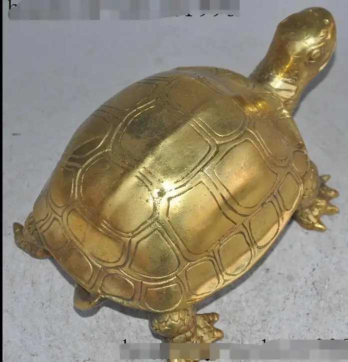 8 &quotКитайский латунный по феншуй долговечность Животное Черепаха благоприятная