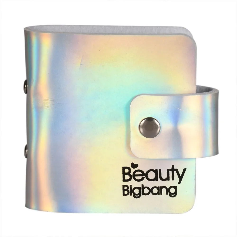 BEAUTYBIGBANG 6*6 см 18 слотов дизайн ногтей штамп Органайзер Лазерная штамповка пластина Держатель пустой чехол сумка - Цвет: 1