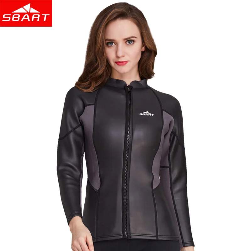 Профессиональный 2017 Для женщин с длинным рукавом 2 мм неопреновый гидрокостюм