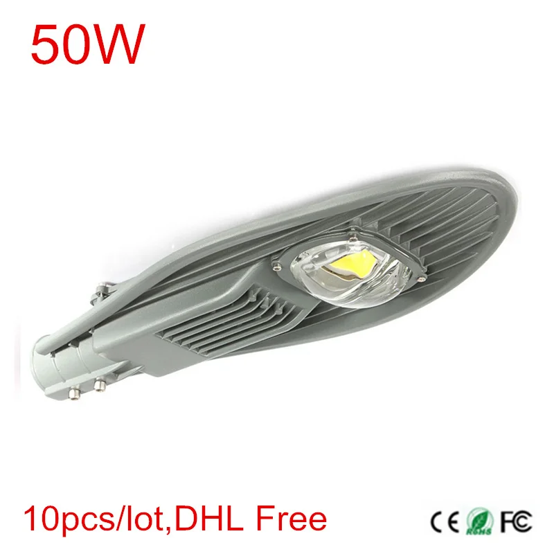 

10pcs 50W Led Street light Outdoor Light Street lamp Road Lamp 85-265V Warm/Natural/Cold White garden light IP65 Streetlight