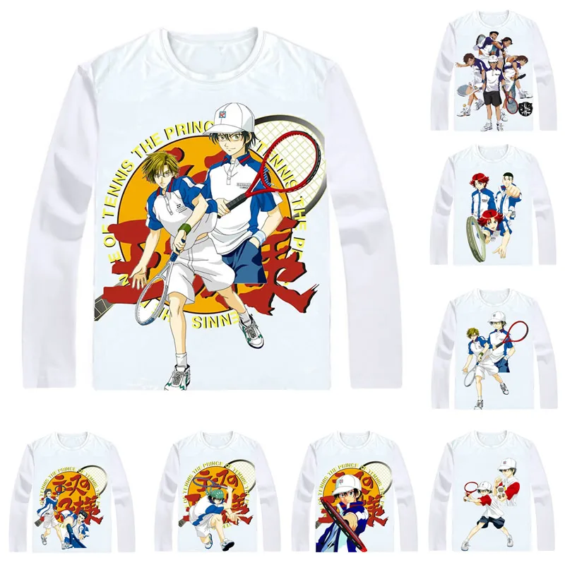 Футболки принца тенниса рубашка с длинным рукавом в стиле хип хоп тенниска nini pri