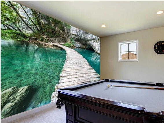 Пользовательские обои с природным пейзажем плицитарный мост 3D фото для гостиной