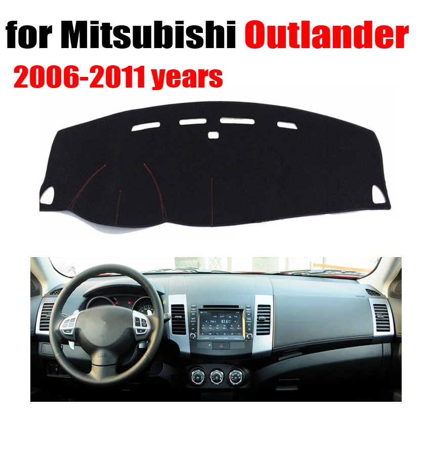 Чехлы для приборной панели автомобиля коврик Mitsubishi Outlander 2006 2011 лет левый руль