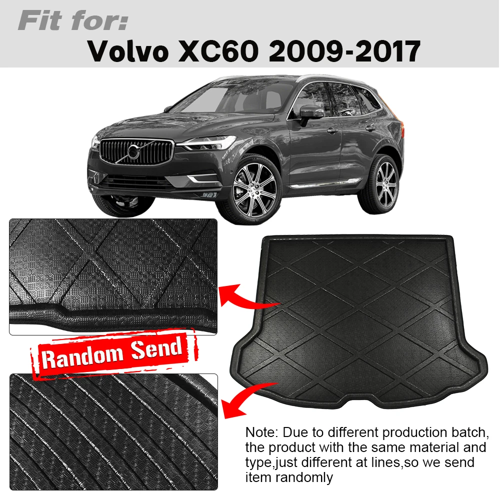 Buildreamen2 для Volvo XC60 2009 2017 автомобильный коврик багажника подкладка напольный