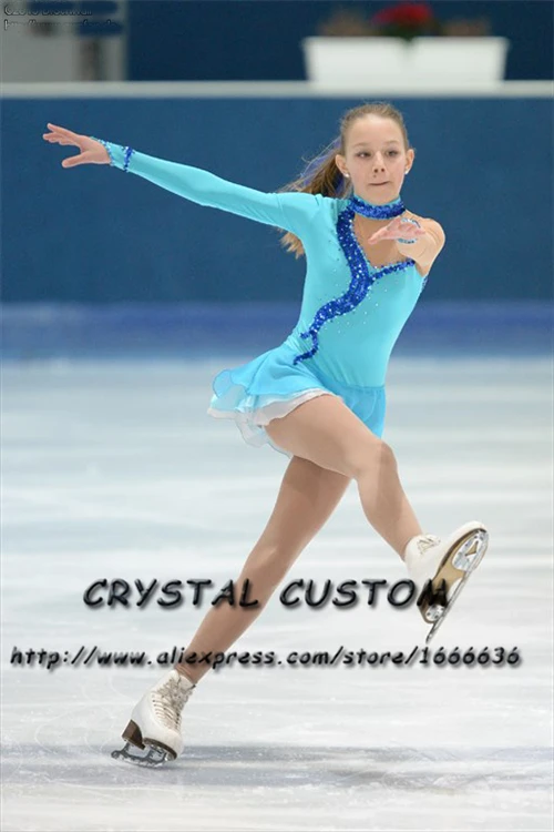 

Hot Sales Girls Figure Skating Dresses Fashion New Brand Competition Children Ice Figure Skating Dresses Crystal DR3781