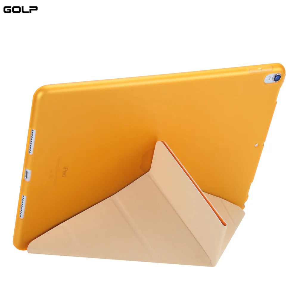 Orange Из искусственной кожи чехол для iPad Pro 10,5 дюймов ультра тонкий Смарт Обложка чехол для iPad Pro 10,5 Air 3 Мягкий силиконовый чехол - Цвет: Orange