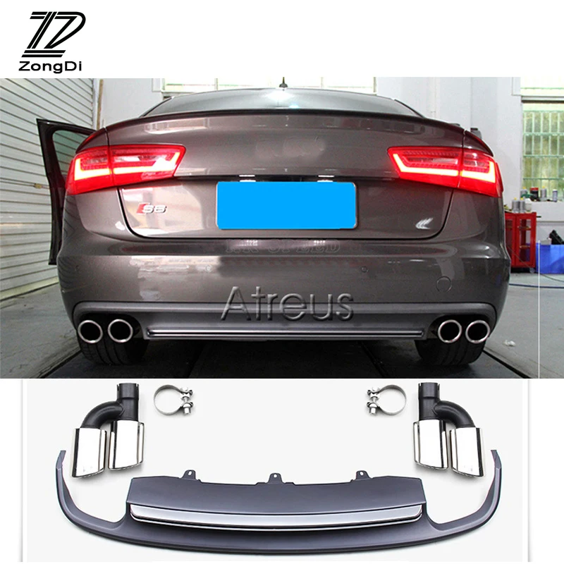 ZD 1 комплект аксессуаров для Audi A6 C7 4 х дверный седан 2012 2013 2014 2015 2016 наконечники