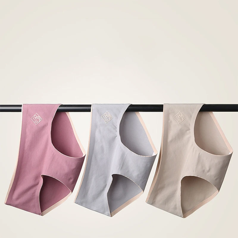 Женские Бесшовные хлопковые трусы оптовая продажа большие размеры XL|Женские