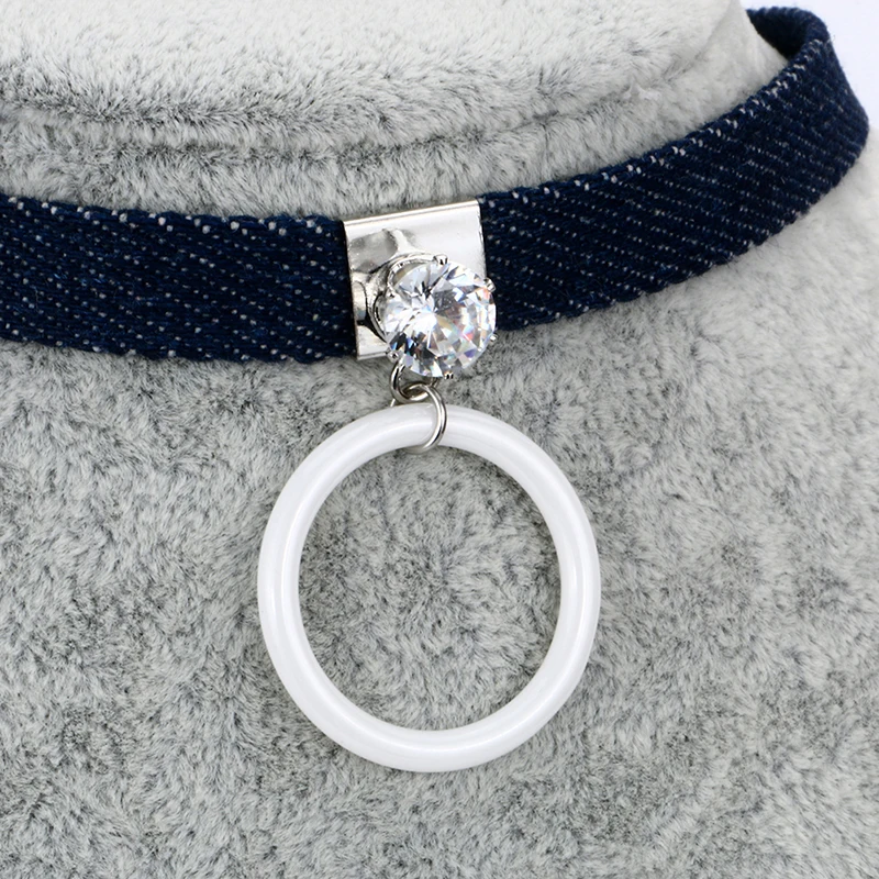 Женское Ожерелье-чокер collana Kolye Bijoux с большим кристаллом карата | Украшения и