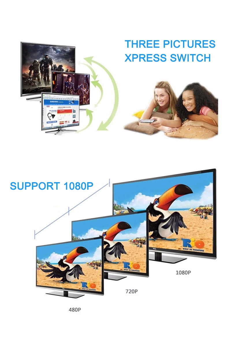 Высокое качество HDMI HUB 3 в 1 Порты и разъёмы HDMI переходник Кабель HD1080P 3D HDMI переключатель сплиттер для ПК ТВ HD ТВ DVD PS3/4 360 Xbox