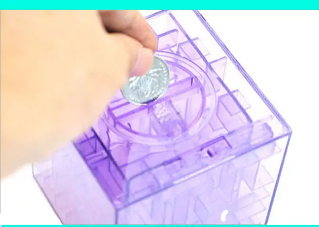 1 шт. 3d лабиринт магический куб головоломка скоростной подвижный шар копилка