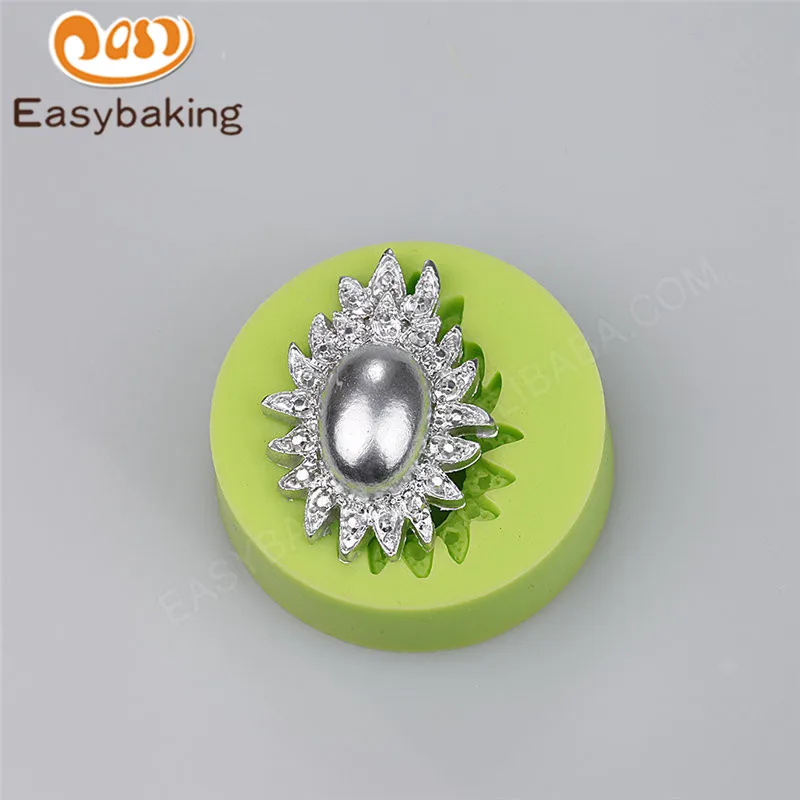 

Beautiful Jewelry Shape Silicone Arts Mold Wedding Cake Decoration Pastry Tools Polymer Clay Candy Mold