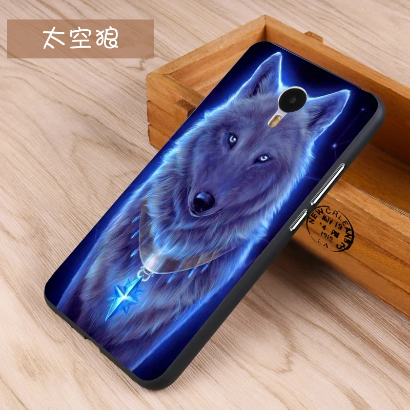 Чехол Meizu Mx5 Оригинальный чехол для чехол-сумка из кожи волка рыбы черепа mx5 Fundas 100%