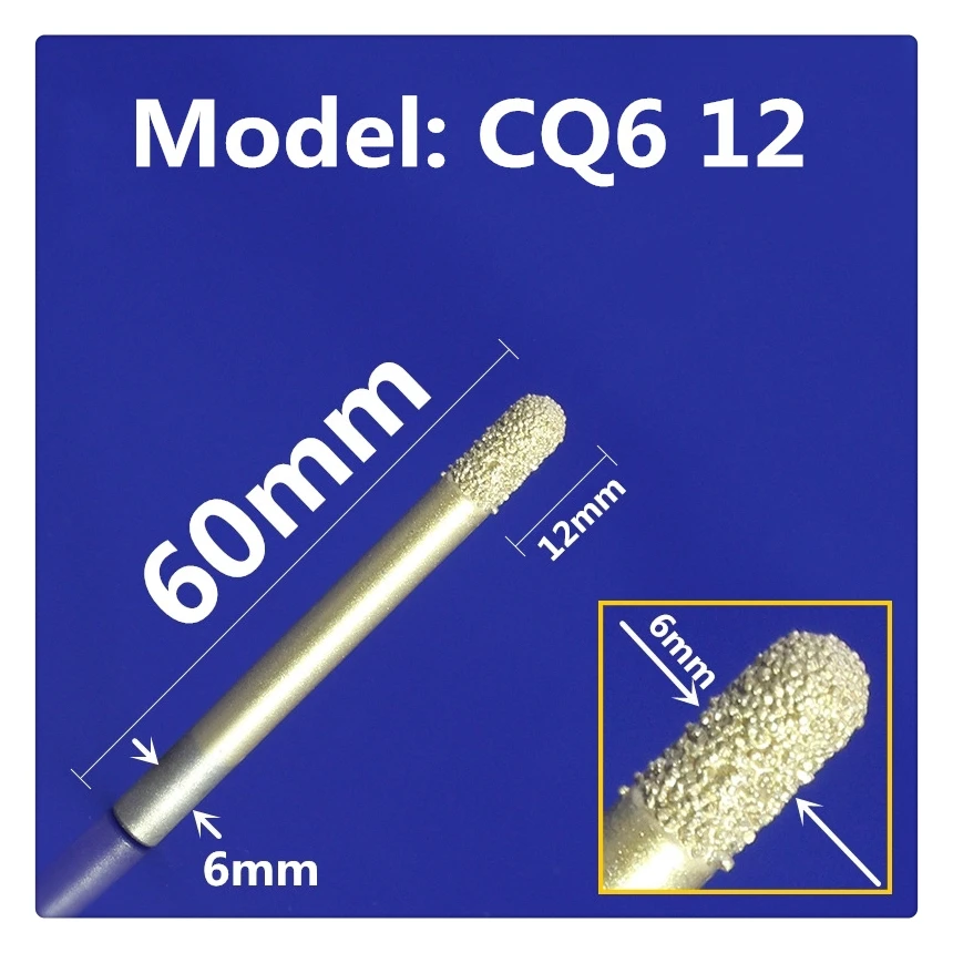 1PCS-CNC твердосплавная плавящая мраморная Концевая мельница, Bluestone и песчаник Фрезерный резак, алмазная и нефритовая гравировальная фреза