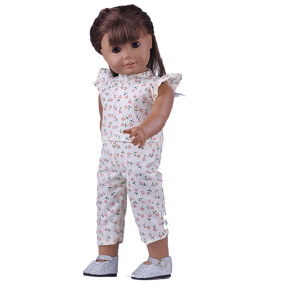 Fleta цветок браслет на ухо с бабочкой костюм куклы одежда для 43 см Reborn Baby кукла или