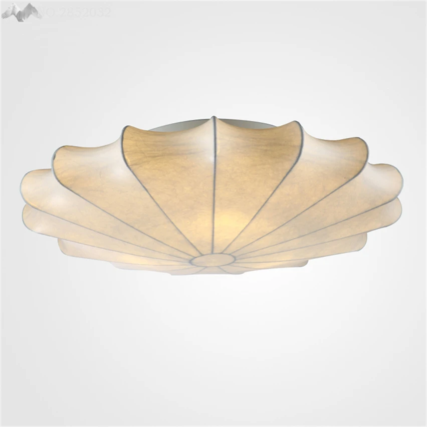 JW _ шелковая ткань современный потолочный светильник для гостиной светодиодный