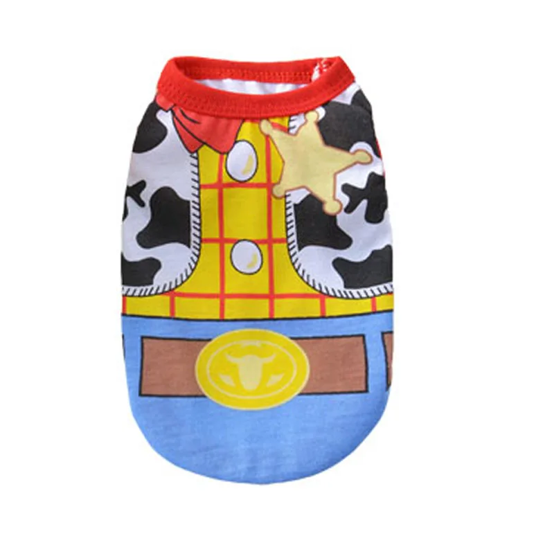 Cute Pet Dog Clothes Vest Spring Summer Cartoon Cat T-shirt Soft For Small Medium Pets Puppy Clothing Shirt Casual Vests | Дом и сад